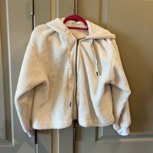 Stateside Sherpa zip up hoodie and jogger set